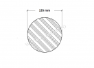 Otel rotund zincat 135 mm 1